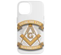 Masonic_Symbol avec "Face à The_East, Building Unity" S&C Coque pour iPhone 14