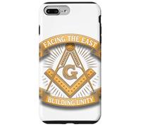 Masonic_Symbol avec "Face à The_East, Building Unity" S&C Coque pour iPhone 7 Plus/8 Plus