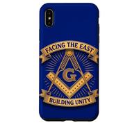 Masonic_Symbol avec "Face à The_East, Building Unity" S&C Coque pour iPhone XS Max