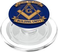 Masonic_Symbol avec "Face à The_East, Building Unity" S&C PopSockets PopGrip pour MagSafe