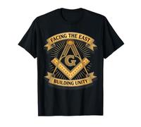 Masonic_Symbol avec "Face à The_East, Building Unity" S&C T-Shirt