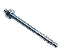 MASONMATE Lot de 100 boulons traversants plaqués zinc M8 x 100 mm