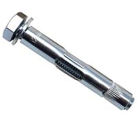 MASONMATE MAMLSAM1280 Lot de 25 manchons d'ancrage hexagonaux M12 x 80 mm Argenté