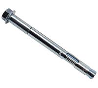 MASONMATE MAMSAM12129 Lot de 25 boulons d'ancrage hexagonaux pour écrous M12 x 129 mm Argenté