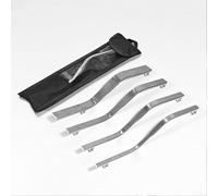 Masonry Slicker Brick Jointer Tool Set 4 Sizes(e) | 4 sizes included, polished steel, dual flat heads, smooth grout lines, home renovation essential