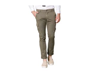 Mason's - Pantalon cargo vert militaire Extra Slim Fit - Homme - Pantalons - Vert - Taille: XL
