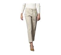Mason's - Pantalon Chino New York Coupe Carotte à Pinces - Femme - Pantalons - Beige - Taille: 38 FR