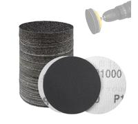 MASONTOOL 100 Pièces Disques Abrasifs 75mm Auto-Agrippants Grain 1000 | Papier de Verre Sec à l'eau, Disque Poncage 75mm pour Ponceuse Pneumatique, Carrosserie Kit Renovation Phare
