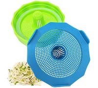 Masontops germoir pour graines - Couvercles de germination - 2 PK - Couvercle de bocal en verre large orifice pour germination - Toutes tailles de graines - plastique sans BPA