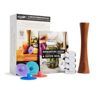 Masontops Kit complet de fermentation Mason Jar - Facile à petite ouverture/pot ordinaire pour fermentation de légumes - Accessoires de bricolage essentiels