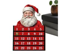 Masoog Calendrier de compte à rebours de Noël en bois - Jouet décoratif de 24 jours - calendrier avec - Pour vacances, vacances, salle de ureau, , adultes, garçons, filles