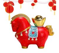 Masoog Figurine de Cheval | Sculpture Décorative Symbole De Richesse - Décoration pour Le Nouvel an du Cheval 2026 pour La Maison,pour Chambre À Coucher Anniversaire Maison Chinoise Femmes Hommes