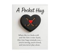 Masoog Hockey Heart Bag Hug, cadeau de hockey motivant avec carte d'encouragement, carte de vœux amusante pour réconfort et courage, petit cadeau pour joueurs, amis, famille