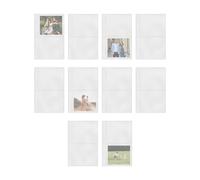 Masoog Lot de 10 pochettes de protection rechargeables A6 - Pour , cartes postales, journaux, projets d'étude, planificateur, planificateur, planificateur, planificateur, planificateur