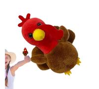 Masoog Marionnettes à Doigts d'animaux,Marionnettes à Doigts de Dinde - à Doigt de Dinde de Dessin animé - éducatives pour Jeu de rôle de Narration, Jouets en Peluche à