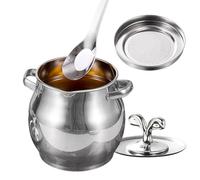 Masoog Récipient À Graisse De Bacon Avec Passoire | Conteneur pour Graisse et Huile avec Passoire et Spatule - Attrape-Graisse de Cuisine,pour Cuisson Friture Préparation Cuisine Réfrigérateur