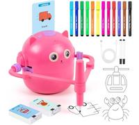 Masoog Robot Dessinateur Enfant | Projecteur De Dessin Robot Doodle Bot avec Interaction Vocale Et Stylos De Couleur | Robots De Dessins Magiques avec 100 Cartes pour 5 Ans Et Plus