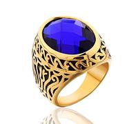 MASOP Tampon Non métallique - Industrie de la Mode Uniquement Acier Inoxydable Ovale Bleu N/A