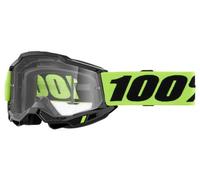 100% Masque cross Accuri 2 Vert - Verre clair (CAT0) Jaune néon
