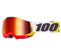 100% Masque tout-terrain Accuri 2 Miroir Rouge
