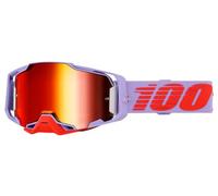 100% Lunettes de natation Armega Fausto Verres miroir Rouge