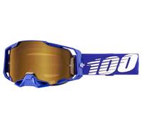 100percent Armega Off-road Goggles Bleu Mirror gold