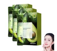 Masque à bulles nettoyant à l'avocat, masque à bulles nettoyant en profondeur, hydratant, dissolvant de points noirs, mousse rapide