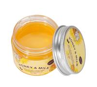 Masque à Cire Mains 50g en Verre, Soin Peau Sèche | Miel et Lait, Exfoliation et Éclat, pour Mains et Pieds, , Orange
