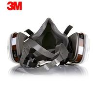 Masque à gaz 3M 6200 pour décoration de peinture en aérosol, masque anti-poussière chimique, protection du corps, filtre à vapeur toxique, respirateur, demi-masque réutilisable 6200 17 en 1