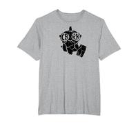 Masque à gaz CBRN armée NBC MOPP Gear Militaire Prepper de Survie T-Shirt, Homme Grandes Tailles, Gris Chiné, 5X Tall