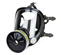 Masque à Gaz Complet Respirateur RHINO Réutilisable pour Vapeurs Organiques, Gaz Acides, Fumigation, Peinture | Protection Faciale avec Filtre et Gants de Sécurité (RH-7011B)
