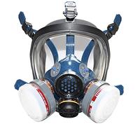 Masque à gaz plein visage avec filtre à air à charbon actif