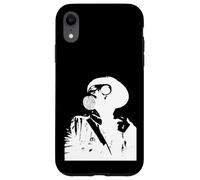 Masque à gaz Pochoir Graffiti en blanc Coque pour iPhone XR