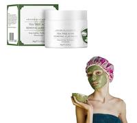 Masque à l'argile d'arbre à thé, élimination de l'acné, masque à l'argile, nettoyage en profondeur, hydratant, contrôle de l'huile de thé vert, masque facial éclaircissant