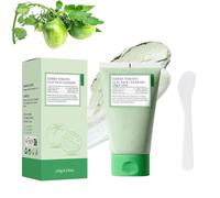 Masque à l'argile, Masque à l'argile Tout-en-Un à la Tomate Verte, Exfoliation Douce et contrôle du sébum, adapté à Tous Les Types de Peau