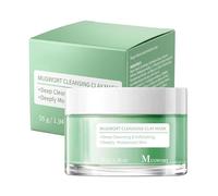 Masque à l'argile poreuse - Nettoyant pour soin de la peau, pot de cinquante-cinq grammes avec brosse d'application douce, kaolin riche en minéraux, formule lisse, pour la beauté du spa à la maison et