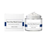 Masque à l'argile pour le visage | Crème éclat anti-rougeurs apaisante,Masque de Riz et Argile pour Visage,Pour Soins Spa Femmes Hommes Adolescents Foyer