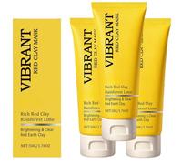 Masque à l'argile rouge australienne, un masque purifiant et détoxifiant en profondeur, qui laisse la peau douce, éclatante et translucide. Sa formule non desséchante se rince facilement.