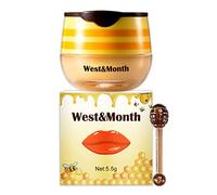 Masque à Lèvres au Miel Hydratant Réparateur Peelings Hydratant Prévient les fissures Lèvres sèches Sommeil Pour Femmes Miel Baume à Lèvres Pot