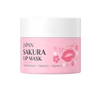 Masque à lèvres avec mélange d ' extraits, revitalisant de nuit | Pot portable compact, routine quotidienne, design rond avec étiquette anglaise