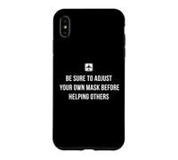 Masque à oxygène pour Avion, Passager, aéroport, Pilote de sécurité Coque pour iPhone XS Max