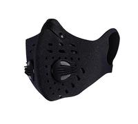 Masque à poussière en carbone activé, masque facial anti-pollen allergènes, masque de gaz d'échappement PM2.5, demi-masque pliable pour faire fonctionner les activités de plein air, noir