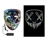Masque adulte Halloween lumineux visage terrifiant (x1) REF/15007 ptit clown multicolore G