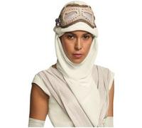 Masque Adulte Rey Avec Gagoule Star Wars 7™ - Beige - Taille Unique Blanc G