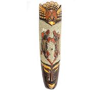 Masque Africain 50cm | Geckos, sable & coquillages Cauris