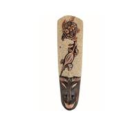 Masque Africain 50cm | Salamandre, Tortue, sable & coquillages