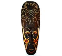 Masque Africain en bois 50cm. Décoration murale ethnique africaine.