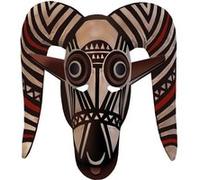 masque africain traditionnel - 15x4,4cm - Sticker/autocollant