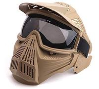 Masque Airsoft Tactique, Masque Complet avec Lunettes Tactiques, Jeu de Survie Halloween CS, tir, chasse, Masque de Jeu de rôle