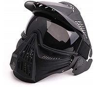 Masque Airsoft Tactique, Masque Complet avec Lunettes Tactiques, Jeu de Survie Halloween CS, tir, chasse, Masque de Jeu de rôle